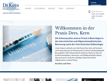 Tablet Screenshot of drkern-bonn.de
